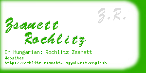 zsanett rochlitz business card